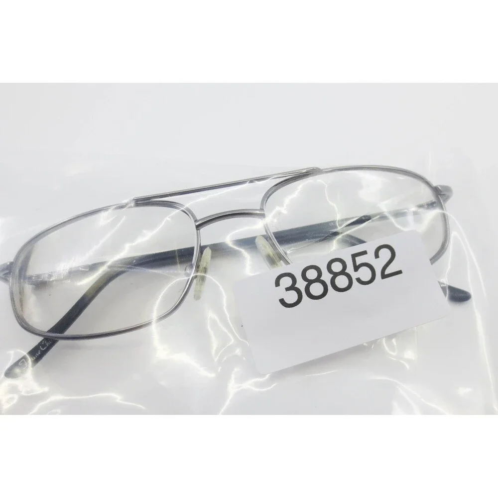 Caravaggio George GUN Eyeglasses Gunmetal Aviator Rectangular Frames 54-18-145